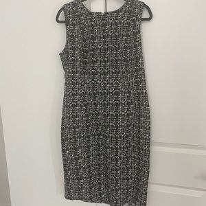 Calvin Klein Black and White Work Dress